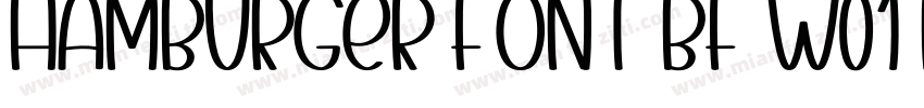 Hamburger Font BF W01 Regular字体转换